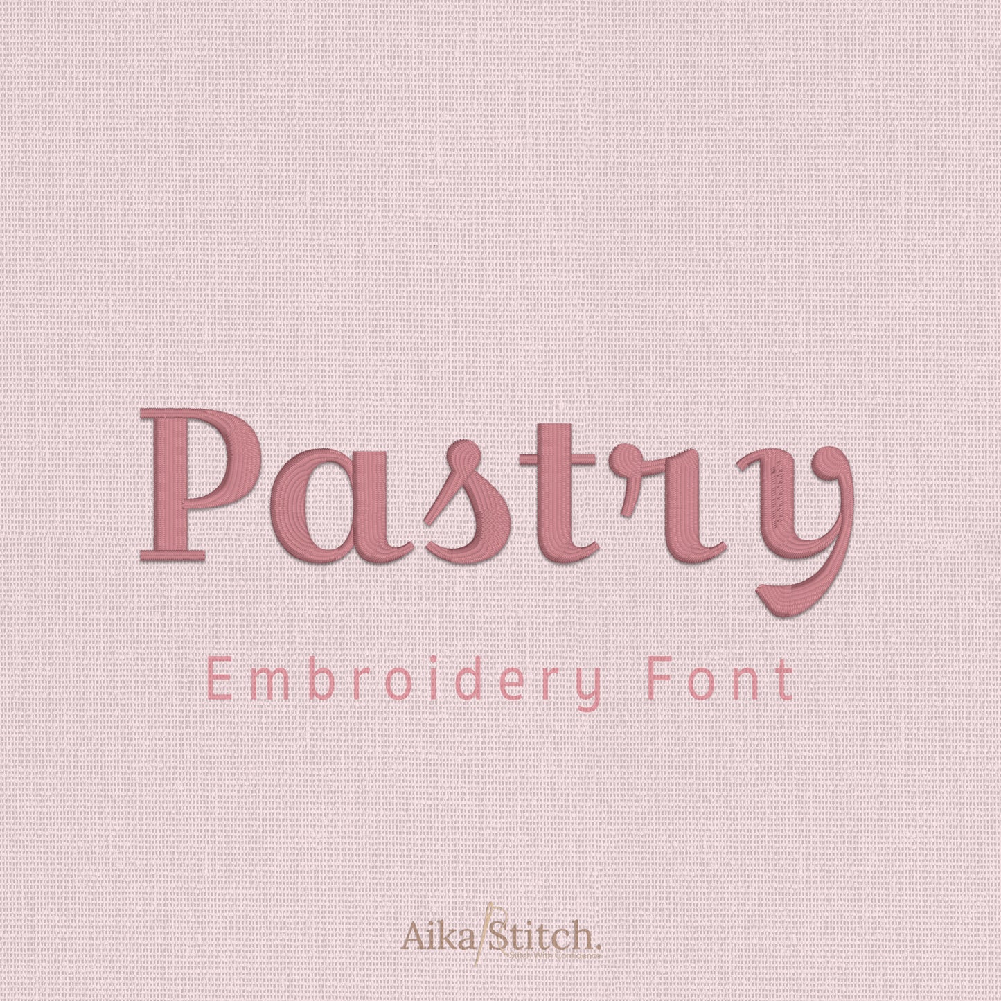 Pastry Script Cursive Embroidery Font | Native BX Included
