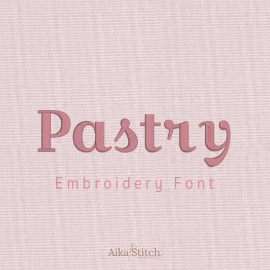 Pastry Script Cursive Embroidery Font | Native BX Included