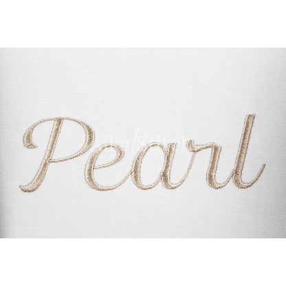 Pearl Elegant Script Embroidery Font | Native BX Included