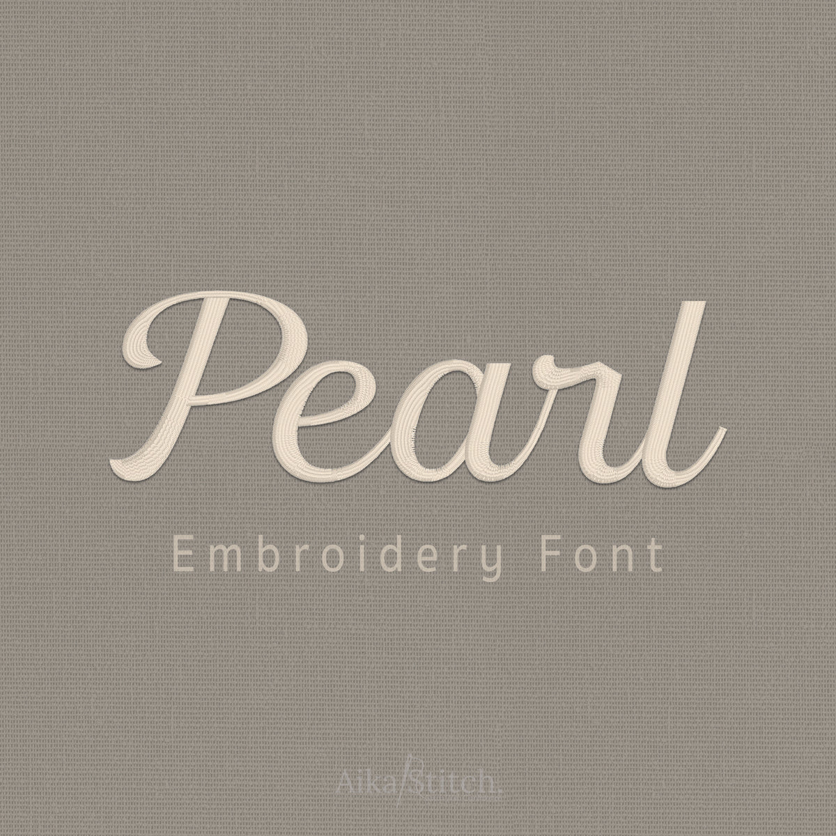 Pearl Elegant Script Embroidery Font | Native BX Included
