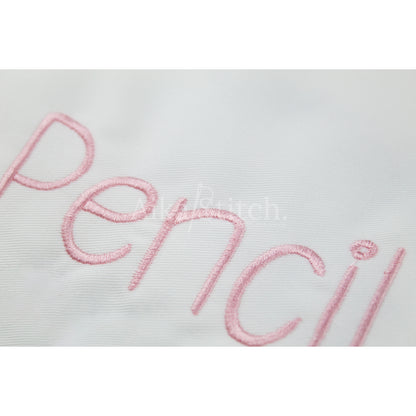 Pencil Handwritten Embroidery Font | Native BX Included