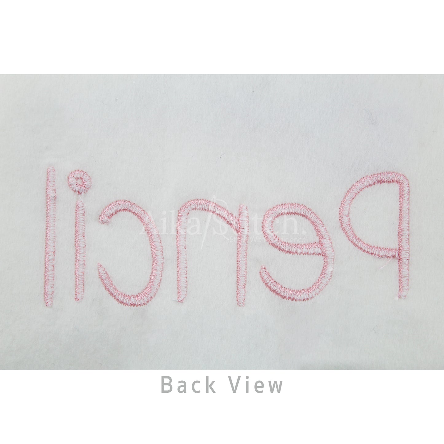 Pencil Handwritten Embroidery Font | Native BX Included