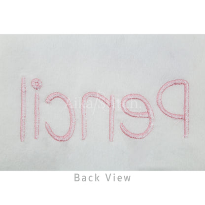 Pencil Handwritten Embroidery Font | Native BX Included