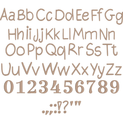 Pencil Handwritten Embroidery Font | Native BX Included