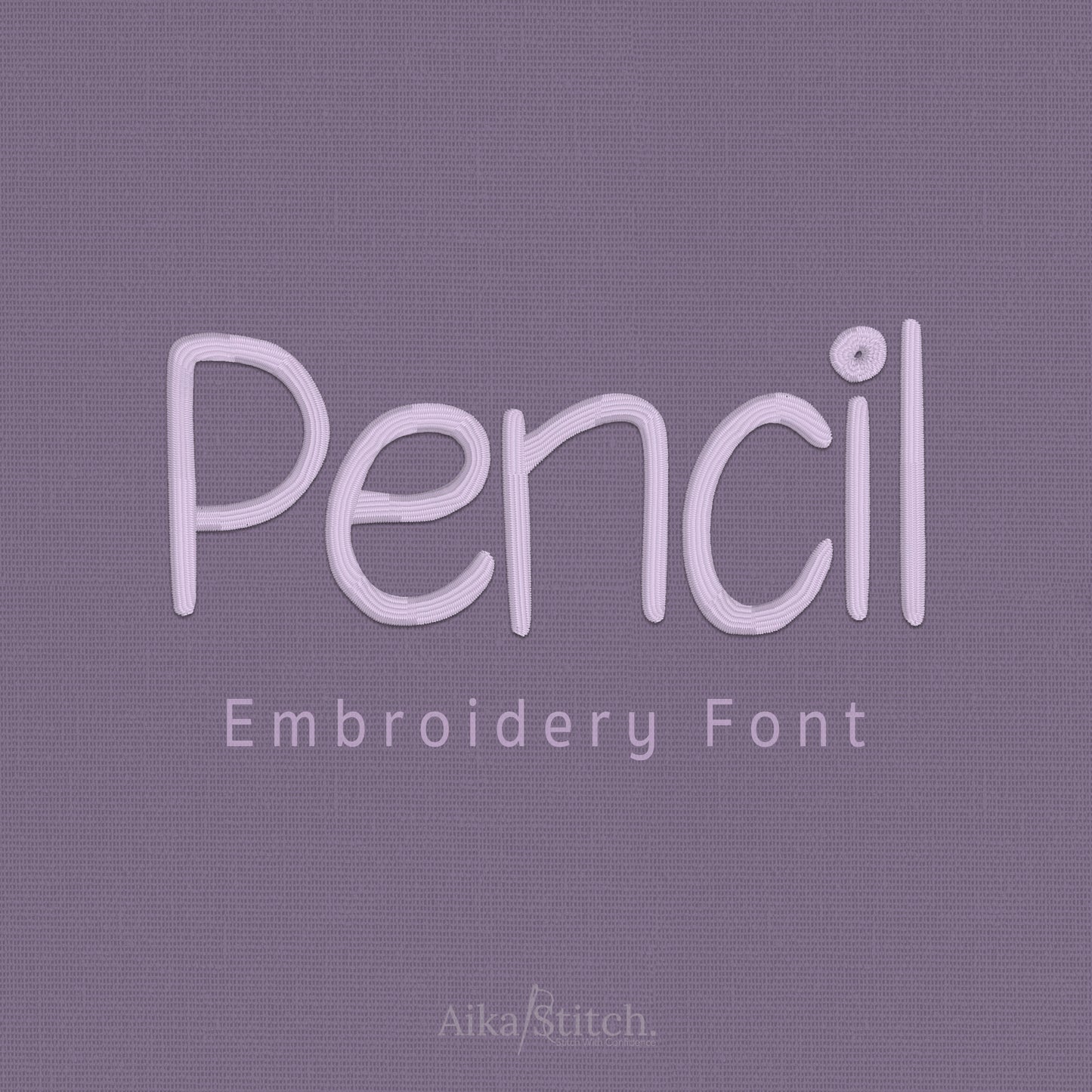 Pencil Handwritten Embroidery Font | Native BX Included