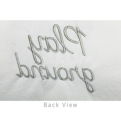 Playground Script Handwritten Embroidery Font | Native BX Included