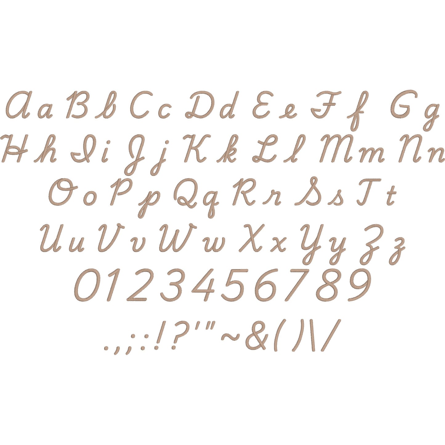Playground Script Handwritten Embroidery Font | Native BX Included