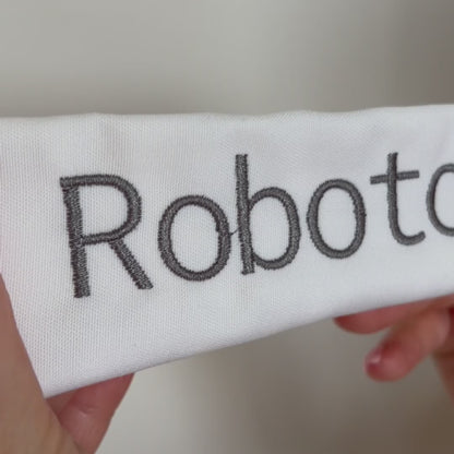 Roboto Native BX Embroidery Font - Satin Stitch Alphabet (11 Sizes)