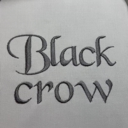 Black Crow Native BX Embroidery Font - Satin Stitch Alphabet (10 Sizes)