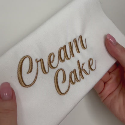 Cream Cake Native BX Embroidery Font - Satin Stitch Alphabet (11 Sizes)