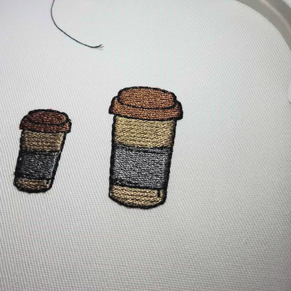 Coffee Mini Clipart Embroidery Design - 5 sizes