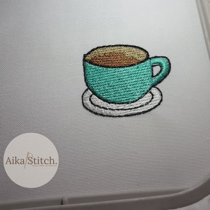 Bundle Coffee Drink Mini Set of 4 Cliparts Embroidery Designs