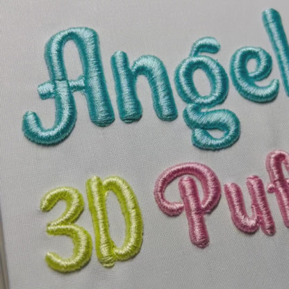 Angel 3D Puff Native BX Embroidery Font – Foam Alphabet (6 Sizes)