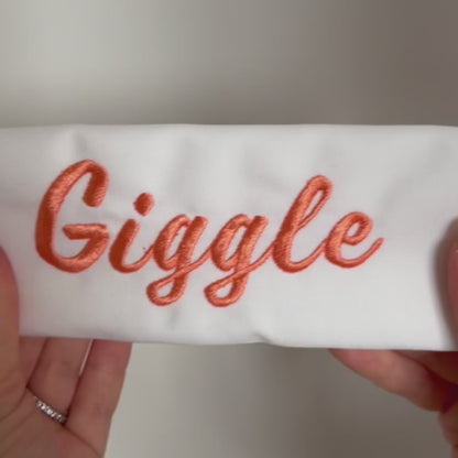 Giggle Native BX Embroidery Font - Satin Stitch Alphabet (10 Sizes)