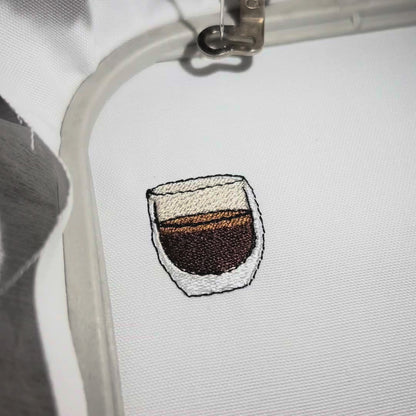 Espresso Coffee Mini Clipart Embroidery Design - 5 sizes