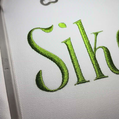 Siko Native BX Embroidery Font - Satin Stitch Alphabet (7 Sizes)