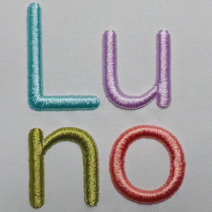 Luno 3D Puff BX Embroidery Font – Foam Alphabet (9 Sizes)