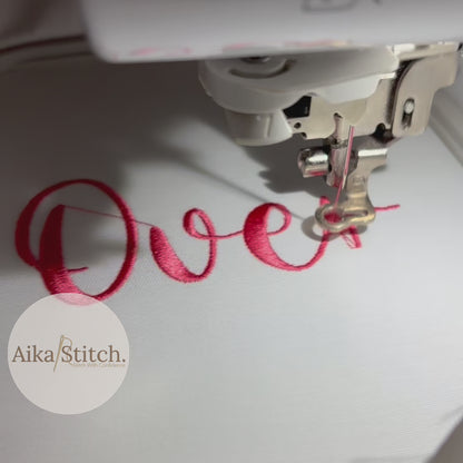Overthink Handwritten Script Embroidery Font