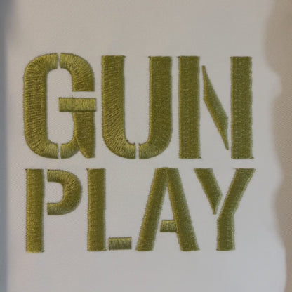 GunPlay Native BX Embroidery Font - Satin Stitch Alphabet (10 Sizes)