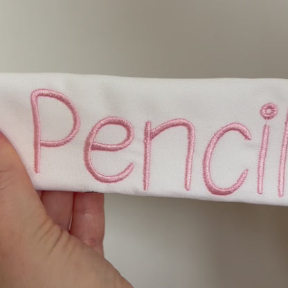 Pencil Native BX Embroidery Font - Satin Stitch Alphabet (6 Sizes)