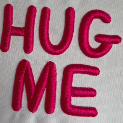 Hug Me 3D Puff Native BX Embroidery Font – Foam Alphabet (7 Sizes)