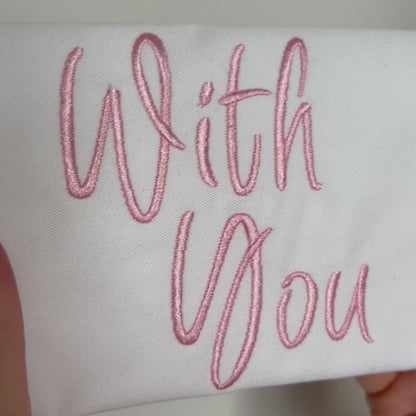 With You Native BX Embroidery Font - Satin Stitch Alphabet (10 Sizes)