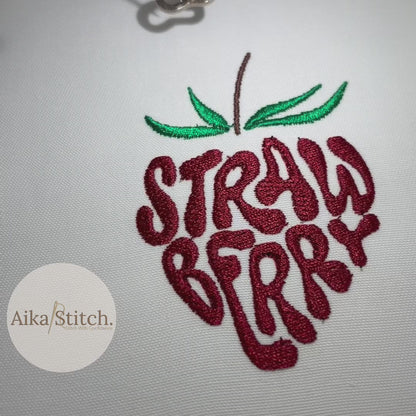 Strawberry Clipart Embroidery Design - 8 sizes