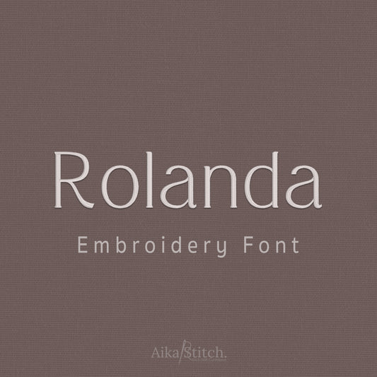 Rolanda Modern Script Embroidery Font | Native BX Included