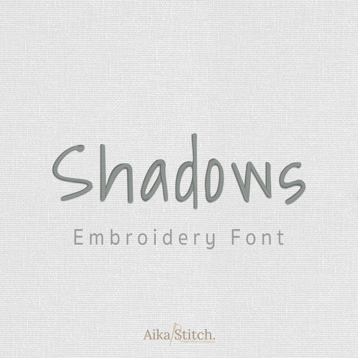 Shadows Clean Handwritten Embroidery Font