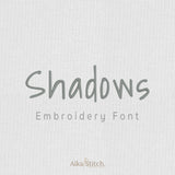 Shadows Clean Handwritten Embroidery Font