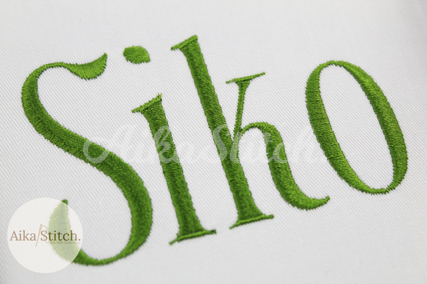 Siko Native BX Embroidery Font - Satin Stitch Alphabet (7 Sizes)