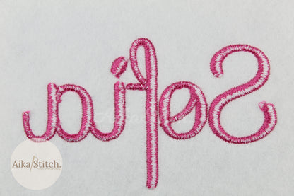 Sofia 3D Puff BX Embroidery Font – Foam Alphabet (9 Sizes)