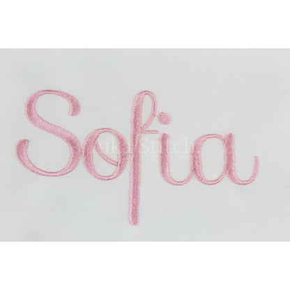 Sofia Elegant Script Embroidery Font | Native BX Included