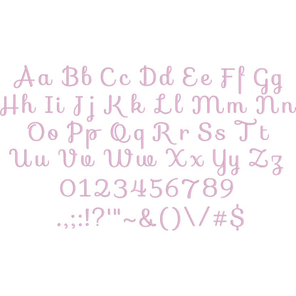 Sofia 3D Puff BX Embroidery Font – Foam Alphabet (9 Sizes)