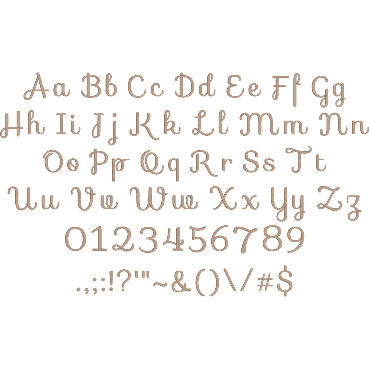Sofia Elegant Script Embroidery Font | Native BX Included