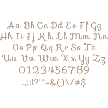 Sofia Elegant Script Embroidery Font | Native BX Included