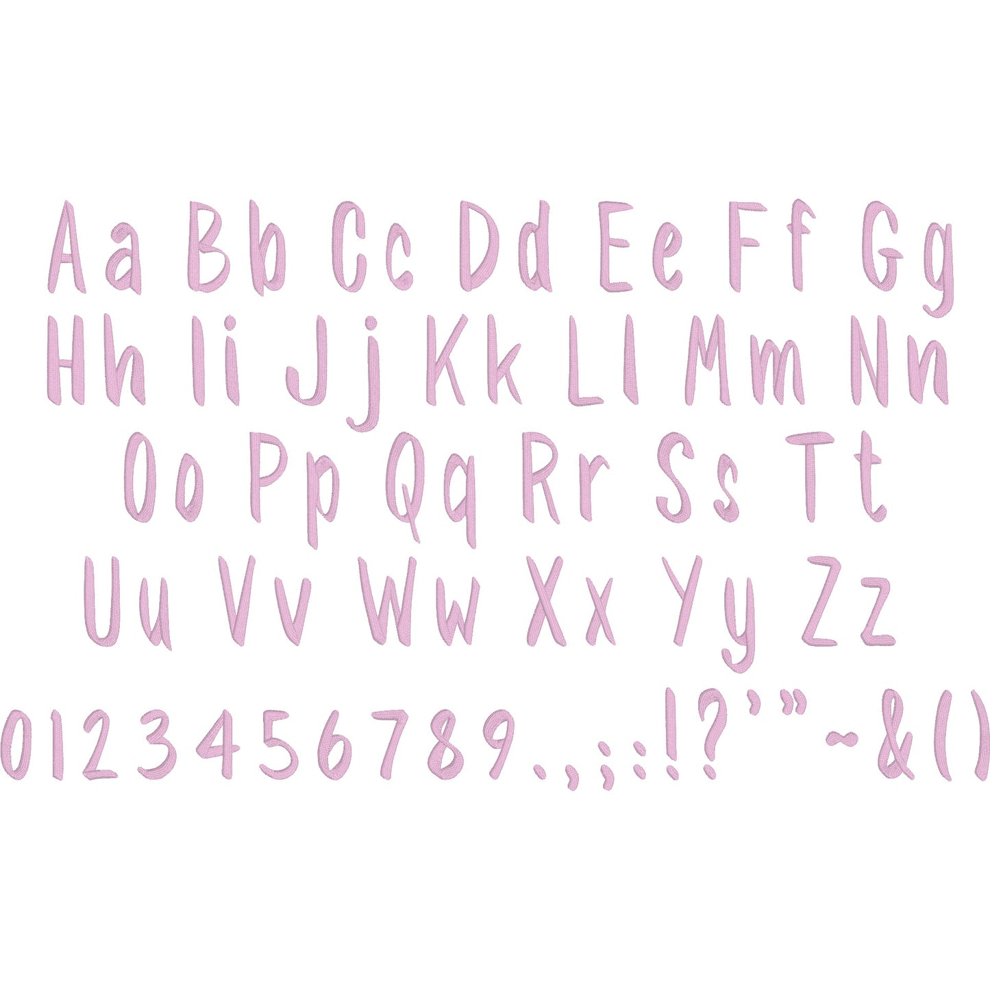 Southa 3D Puff BX Embroidery Font – Foam Alphabet (8 Sizes)
