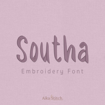 Southa Stylish Handwritten Embroidery Font | Native BX Included