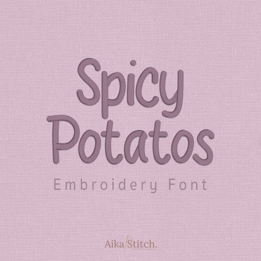 Spicy Script Calligraphy Embroidery Font | Native BX Included