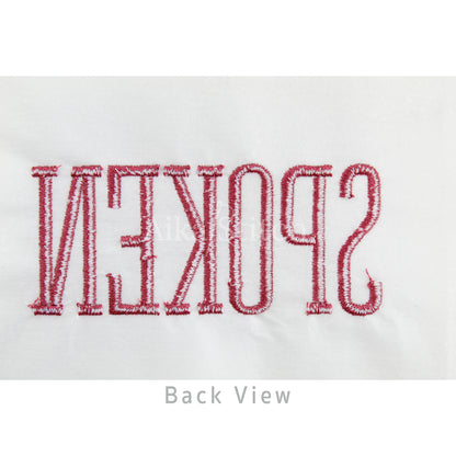 Spoken Modern Simple Embroidery Font | Native BX Included