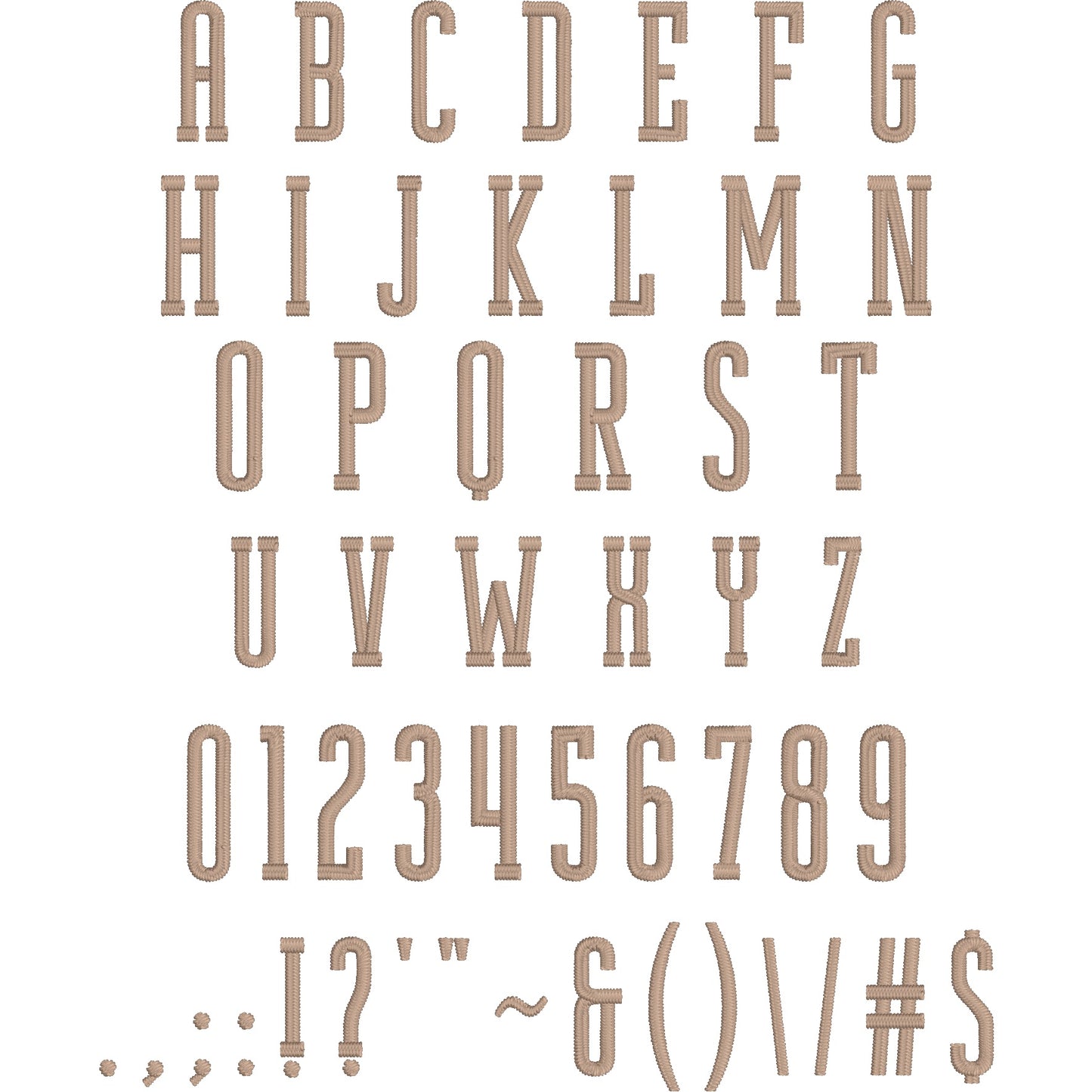 Spoken Modern Simple Embroidery Font | Native BX Included