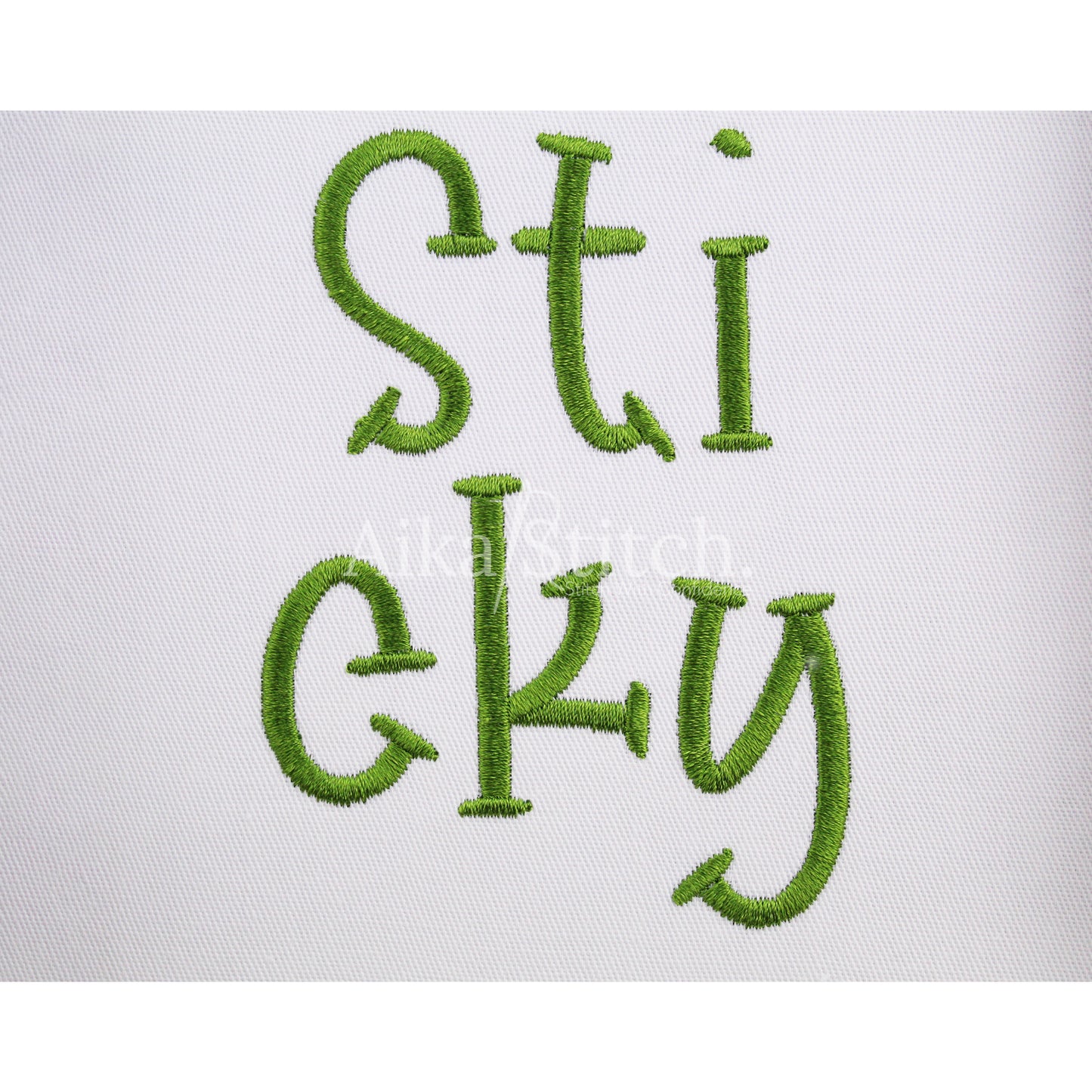 Sticky Slab Serif Playful Embroidery Font | Native BX Included