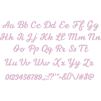 Tilda Native BX Embroidery Font - Satin Stitch Alphabet (11 Sizes)