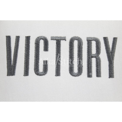 Victory Tall Modern Embroidery Font | Native BX Included