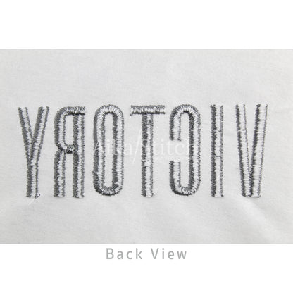 Victory Tall Modern Embroidery Font | Native BX Included