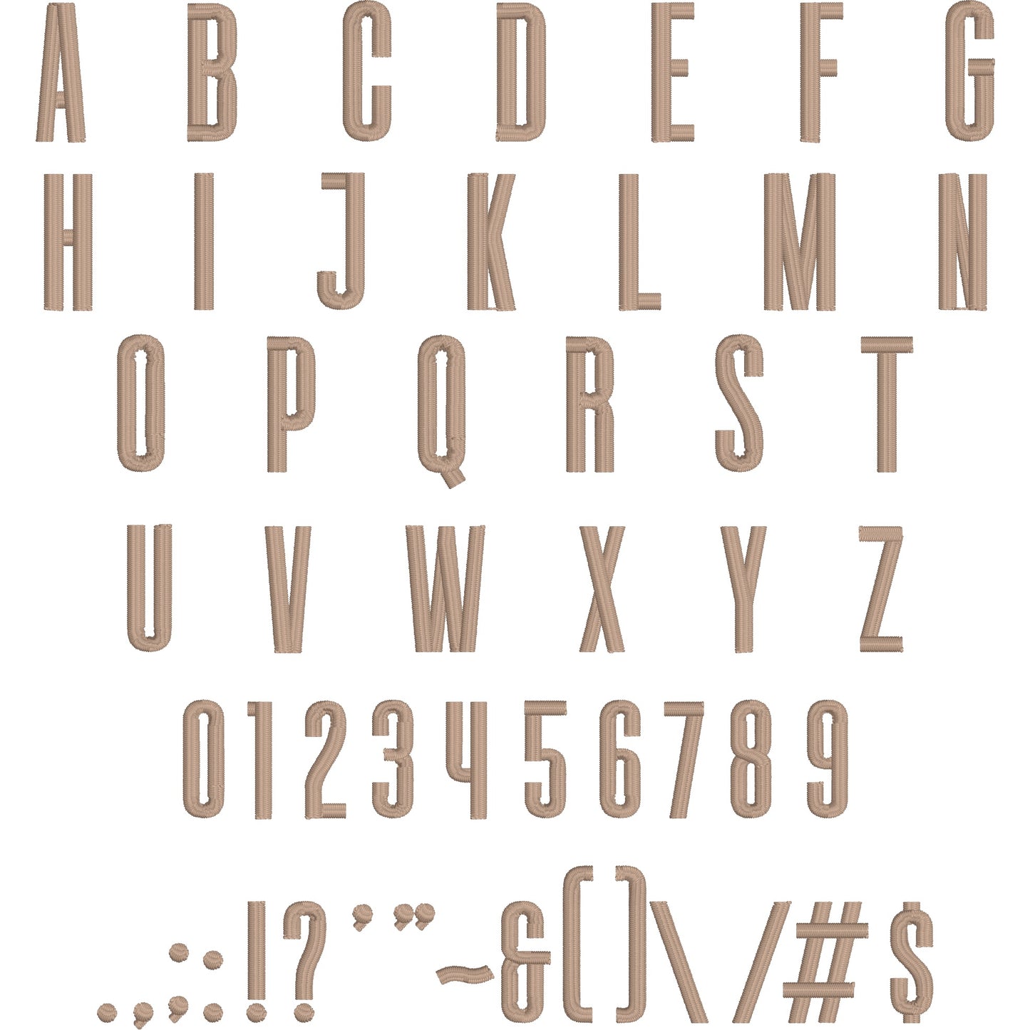 Victory Tall Modern Embroidery Font | Native BX Included
