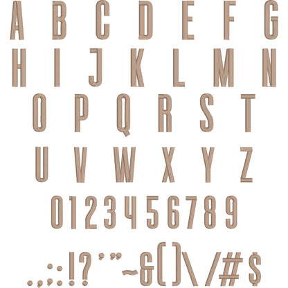 Victory Tall Modern Embroidery Font | Native BX Included